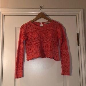 Salmon/pink knitted Abercrombie and Fitch sweater